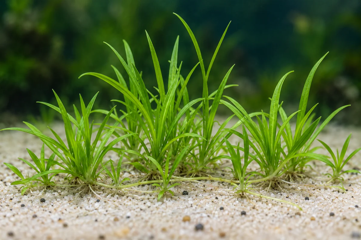 Illustration: Grüne Zwerg-Schwertpflanze (Helanthium tenellum 'Green')
