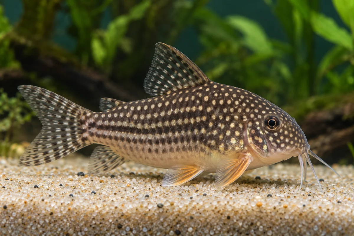 Illustration: Sterbai-Panzerwels (Hoplisoma sterbai)