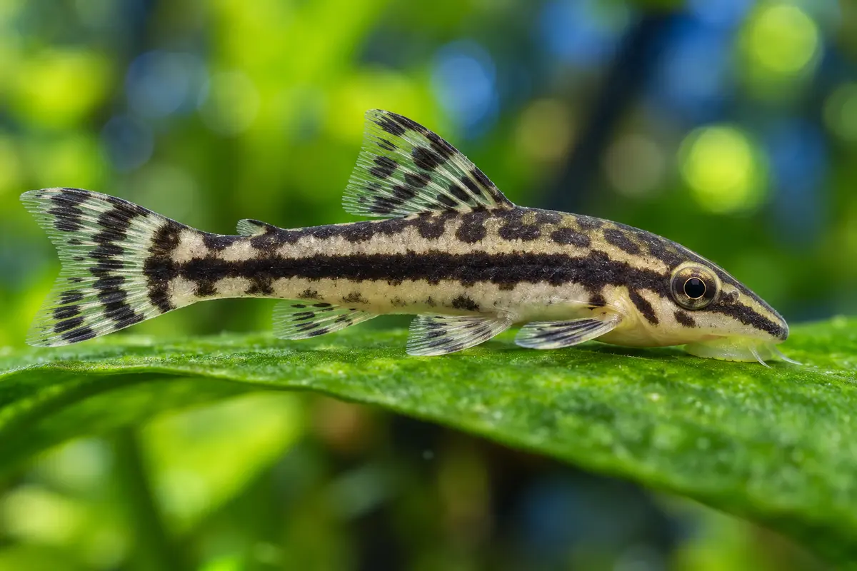 Zebra-Ohrgitterwels (Otocinclus cocama) im Aquarium